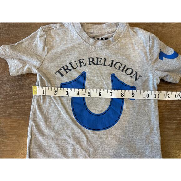 TRUE RELIGION Logo Tee T-Shirt Top Shirt Youth size 2T - Picture 5 of 5